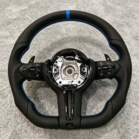 Volante Deportivo de Cuero con Franja para BMW